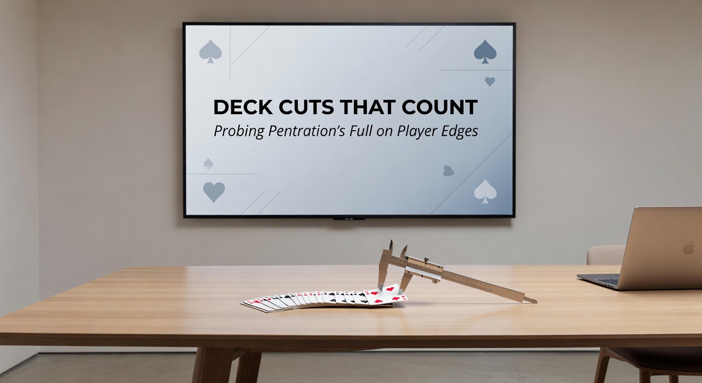 Graph depicting player edge curves across varying penetration percentages in six-deck blackjack shoes