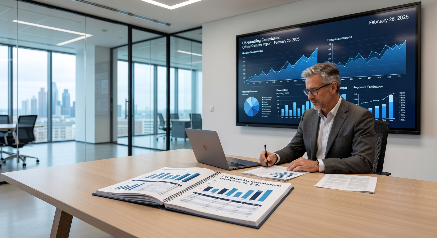 Infographic comparing remote and land-based gambling yields, with bars showing £1.4B online casino peak against £1.2B physical venues