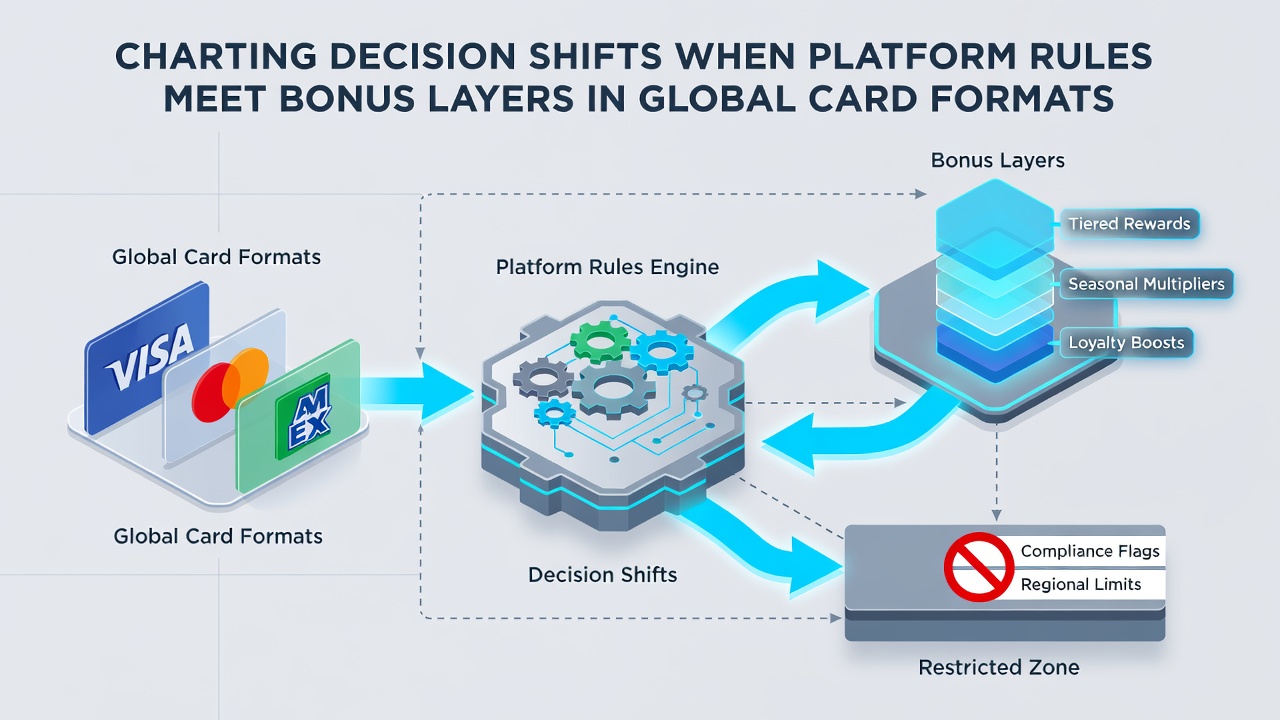 Detailed view of card table layouts showing bonus indicators and rule variations on digital platforms